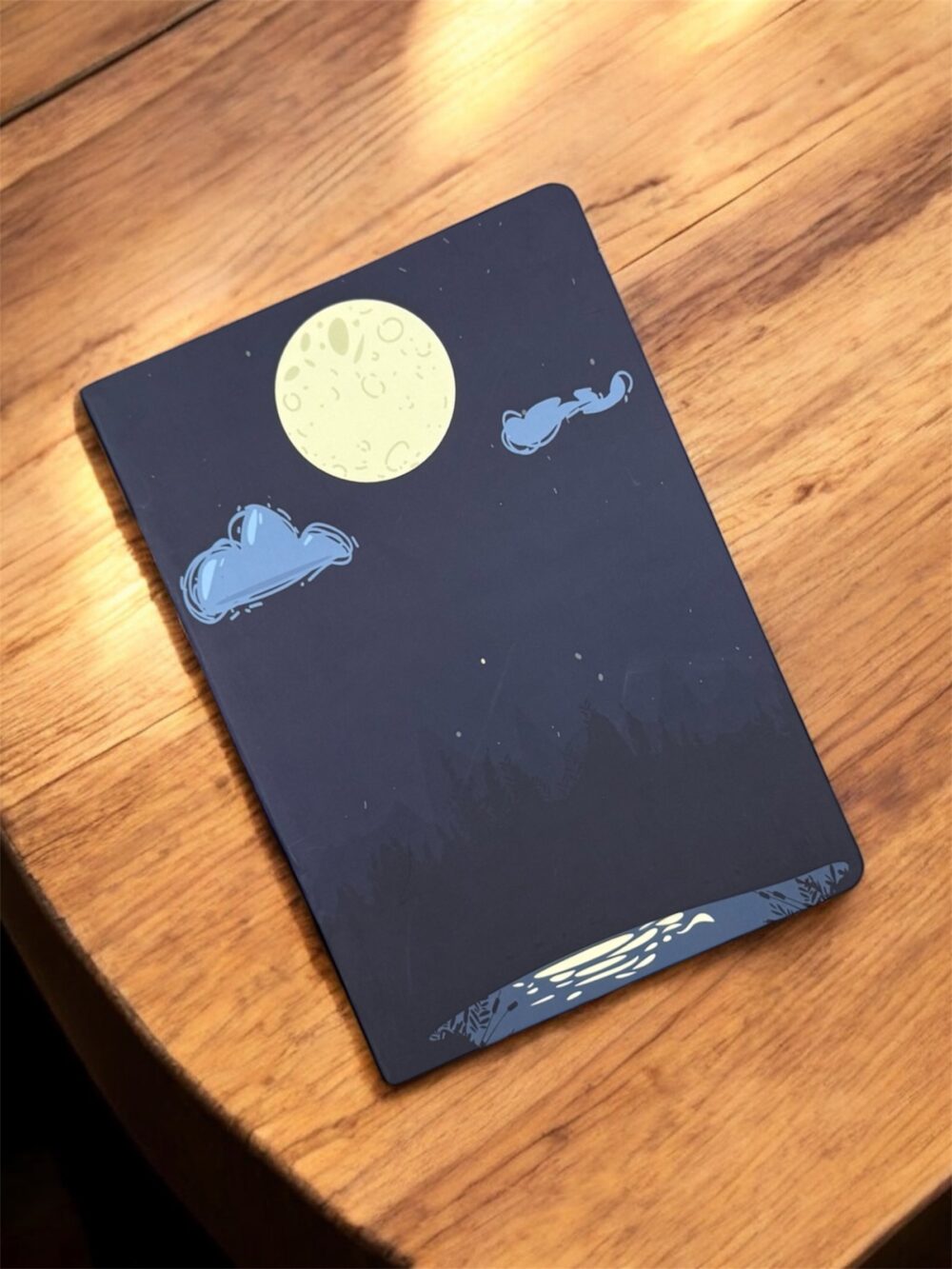 Moonlight-Plain Pages Notebook
